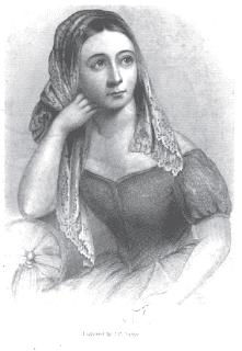 a drawing of Henrietta Robinson