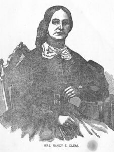 a portrait of Nancy Clem from 1869
