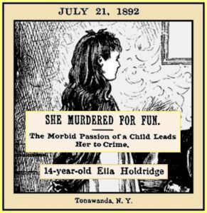 a drawing of Ella Holdridge (http://unknownmisandry.blogspot.com/2013/07/ella-holdridge-funeral-loving-teenage.html)